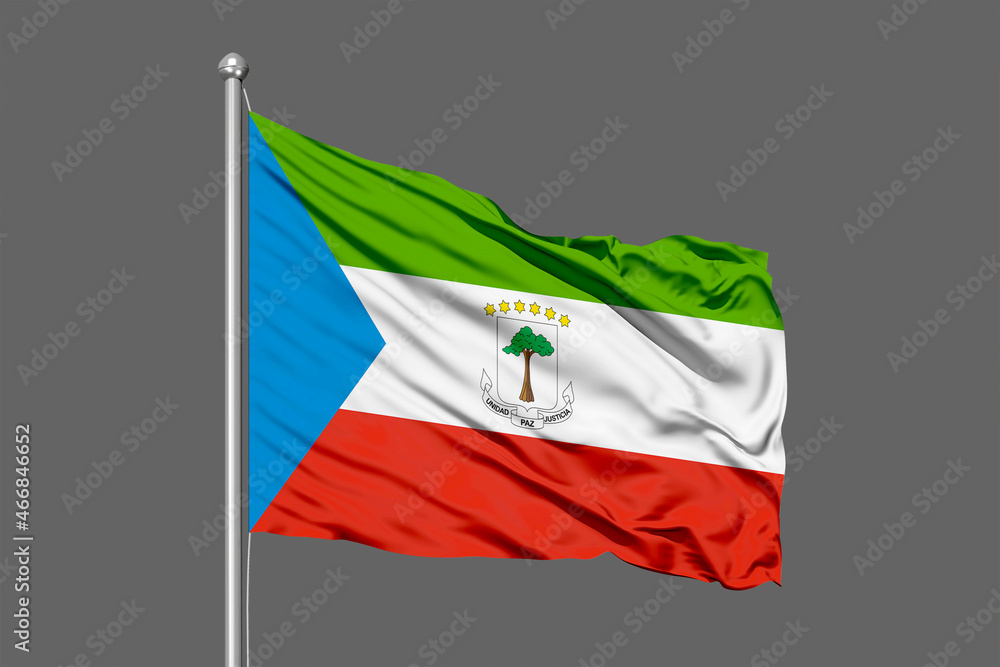 Equatorial Guinea Flying Flag Equatorial Guinea Flying Flag