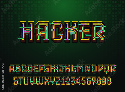 dark gold green hacker screen text effect