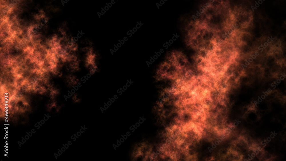 Fototapeta premium red clouds. red smoke on black background
