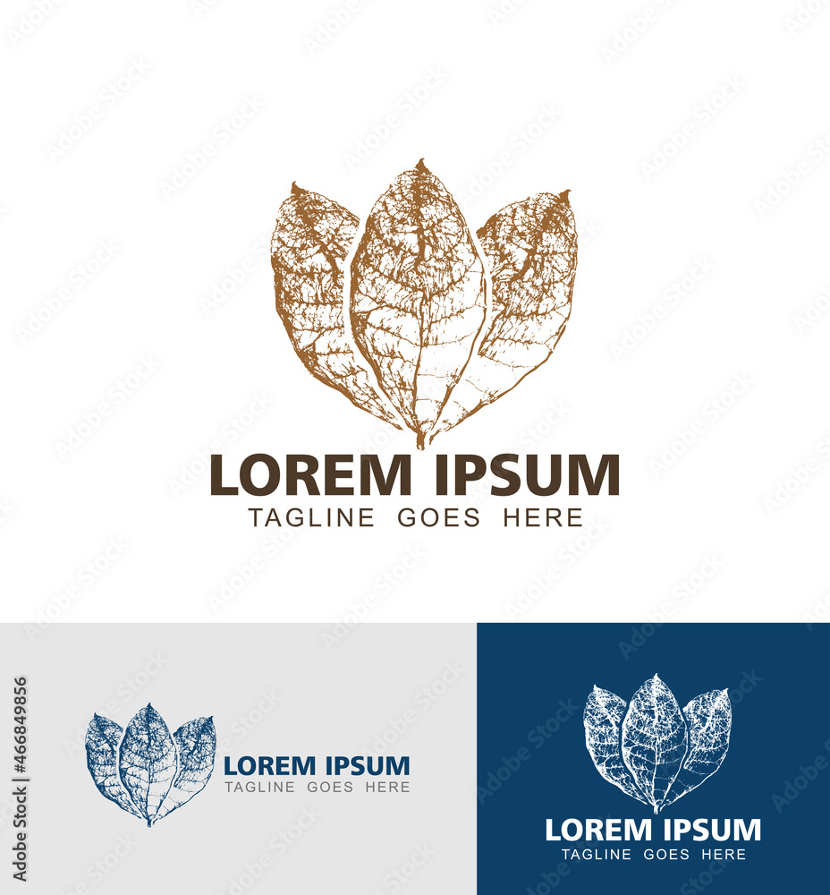 Tobacco Leaf Logo Vector Sign Tobacco Leaf Logo Vector Sign