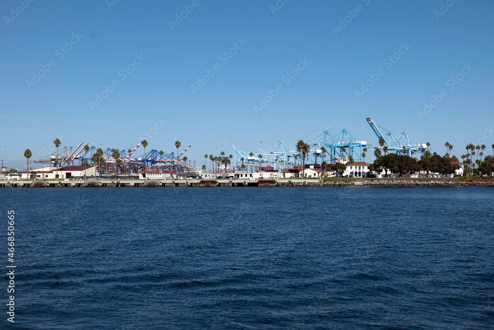 The Port of Los Angeles and Long Beach California