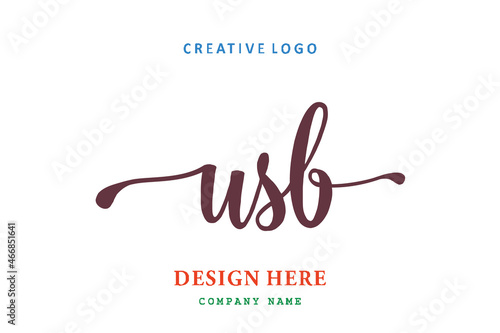 USB lettering logo is simple, easy to understand and authoritative