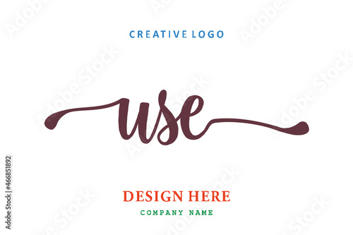 USE lettering logo is simple, easy to understand and authoritative
