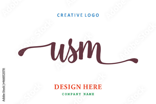 USM lettering logo is simple, easy to understand and authoritative