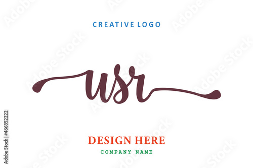 USR lettering logo is simple, easy to understand and authoritative