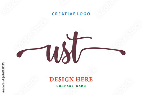 UST lettering logo is simple, easy to understand and authoritative