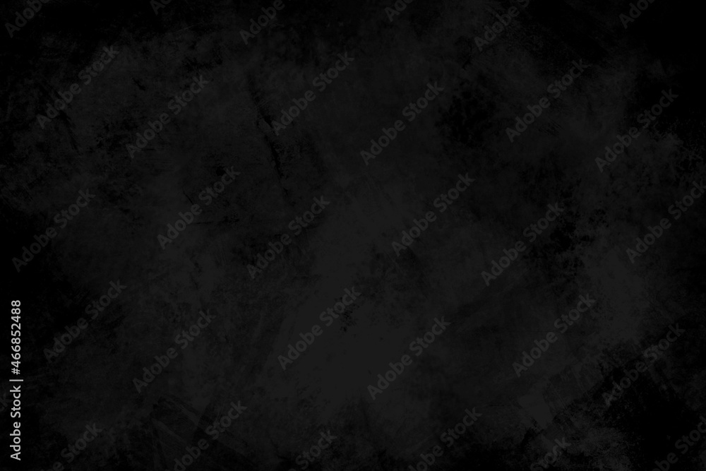 Concrete wall black color for background. Old grunge textures with scratches and cracks. Black painted cement wall texture.
