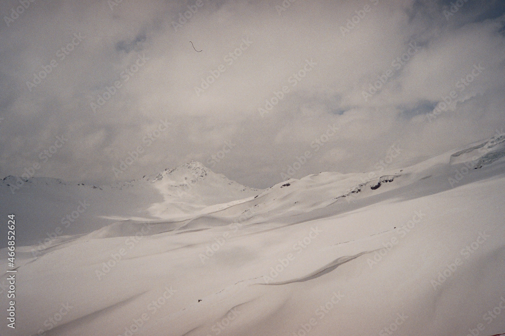 Film photography of the atmospheric mountains of Elbrus 35mm