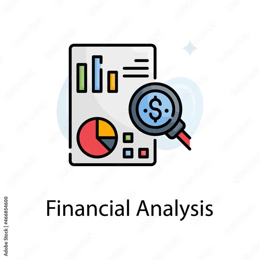 Financial analysis vector fill outline Icon Design illustration. Web Analytics Symbol on White background EPS 10 File Financial analysis vector fill outline Icon Design illustration. Web Analytics Symbol on White background EPS 10 File