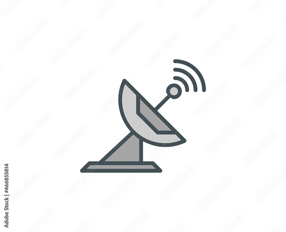 Line Antenna icon isolated on white background. Outline symbol for website design, mobile application, ui. Electronics pictogram. Vector illustration, editorial stroсk. Line Antenna icon isolated on white background. Outline symbol for website design, mobile application, ui. Electronics pictogram. Vector illustration, editorial stroсk.