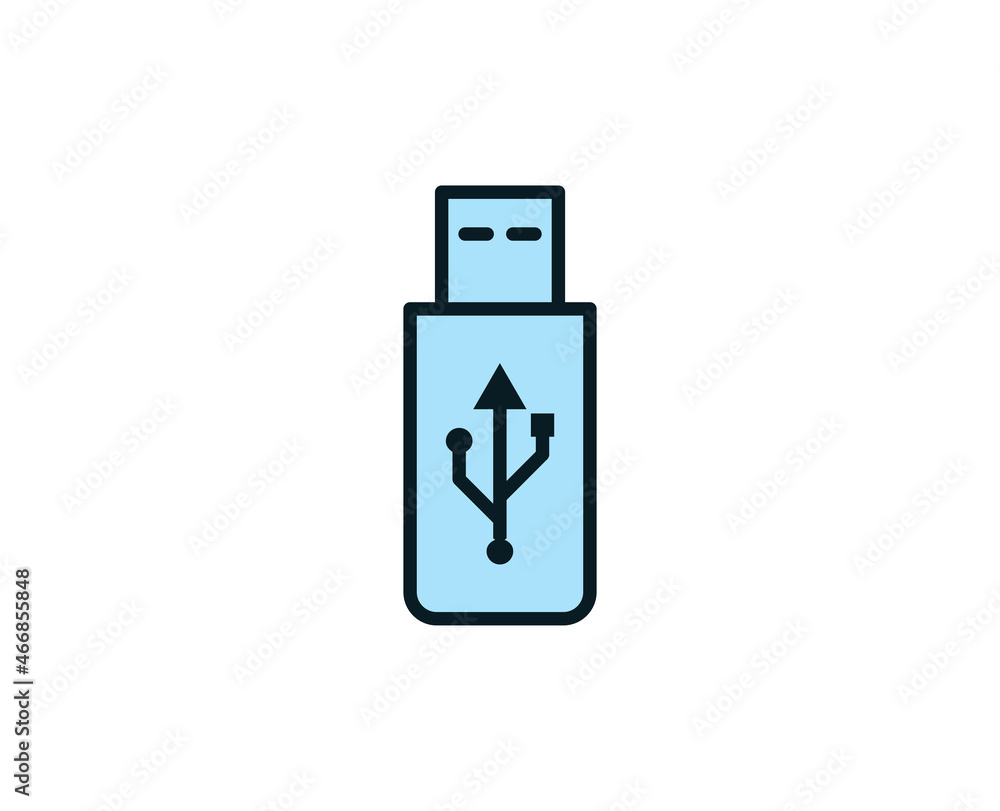 Line USB icon isolated on white background. Outline symbol for website design, mobile application, ui. Electronics pictogram. Vector illustration, editorial stroсk. Line USB icon isolated on white background. Outline symbol for website design, mobile application, ui. Electronics pictogram. Vector illustration, editorial stroсk.