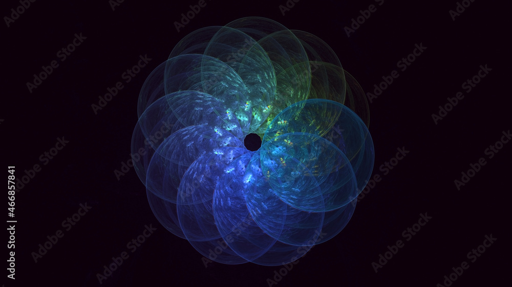 3D rendering abstract round light background 3D rendering abstract round light background