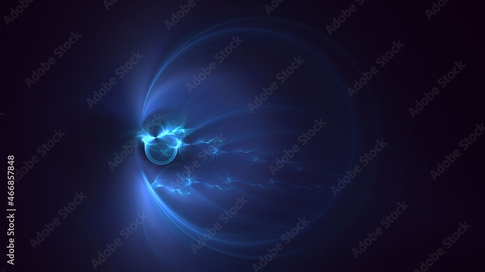Obraz premium 3D rendering abstract multicolor fractal light background