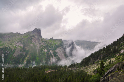 fog in the mountains