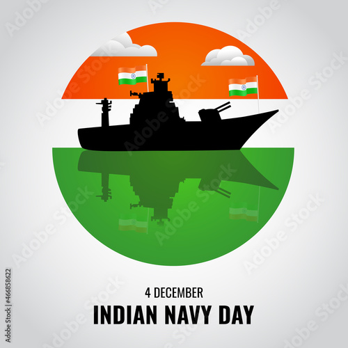Wallpaper Mural Vector illustration of Indian Navy Day
 Torontodigital.ca