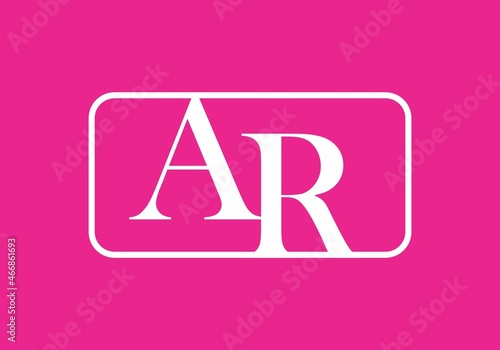 Unique shape of AR initial letter