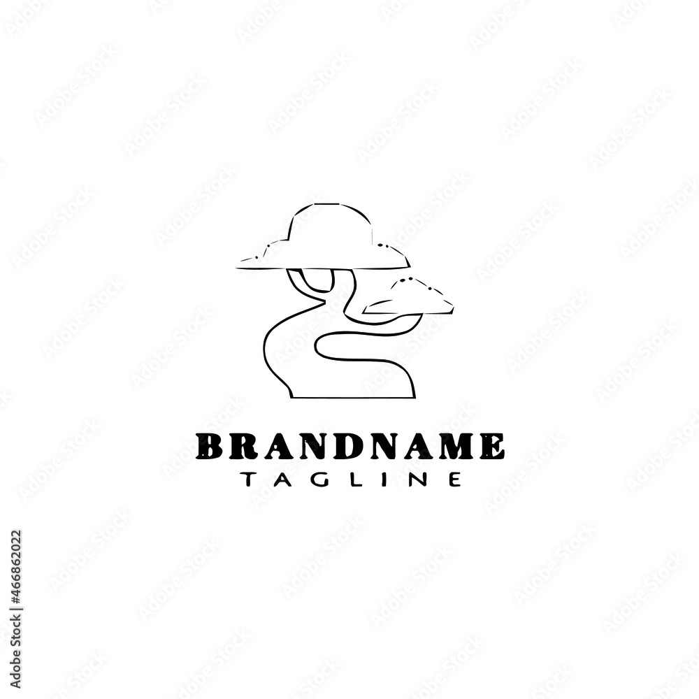 bonsai logo cartoon icon design vector illustration bonsai logo cartoon icon design vector illustration