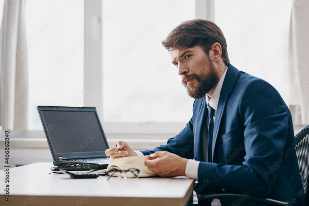 manager in the office at the desk career anger professional manager in the office at the desk career anger professional
