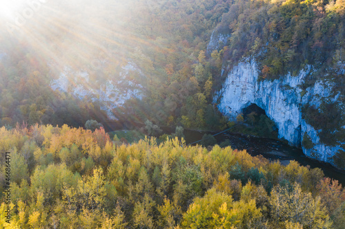 Aerial view of Suncuius, Bihor, Romania