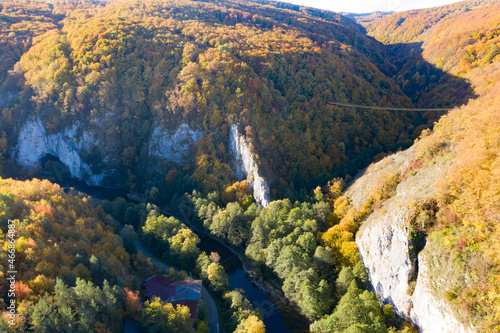 Aerial view of Suncuius, Bihor, Romania photo