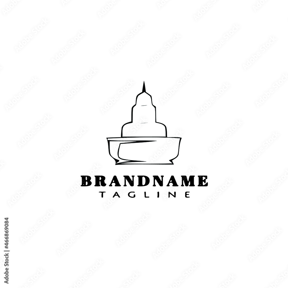chocolate fountain logo cartoon icon design template black isolated illustration chocolate fountain logo cartoon icon design template black isolated illustration