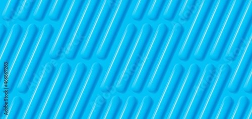 Vector abstract volume background with blue convex straight lines creating texture