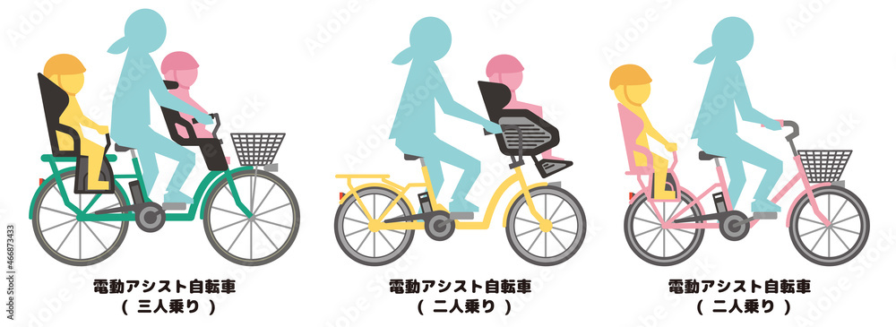 電動自転車 ママチャリ Stock イラスト Adobe Stock