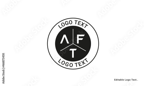 Vintage Retro AFT Letters Logo Vector Stamp 