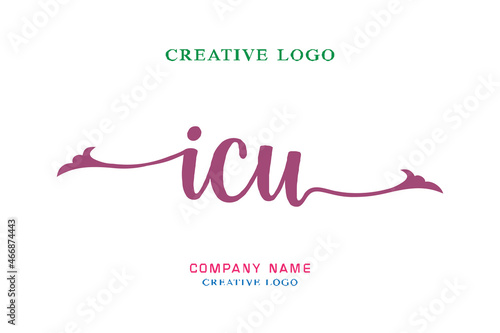 ICU lettering logo is simple, easy to understand and authoritative