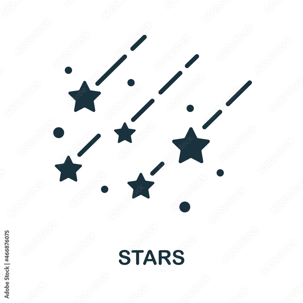 Stars icon. Monochrome sign from space collection. Creative Stars icon illustration for web design, infographics and more Stars icon. Monochrome sign from space collection. Creative Stars icon illustration for web design, infographics and more