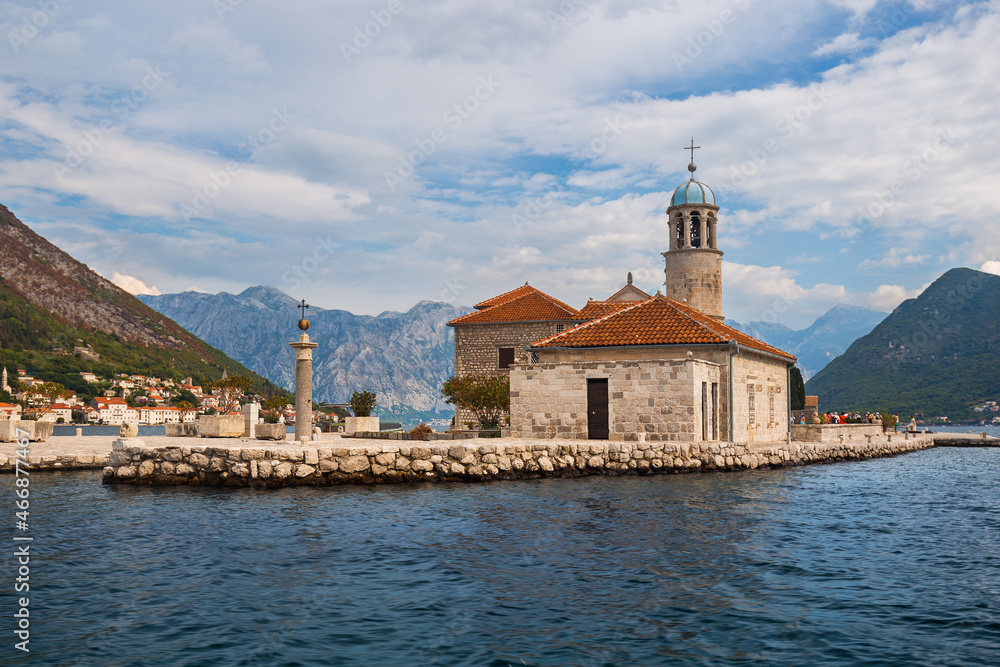 Our Lady of the Rock island in Boka Kotor bay - Montenegro