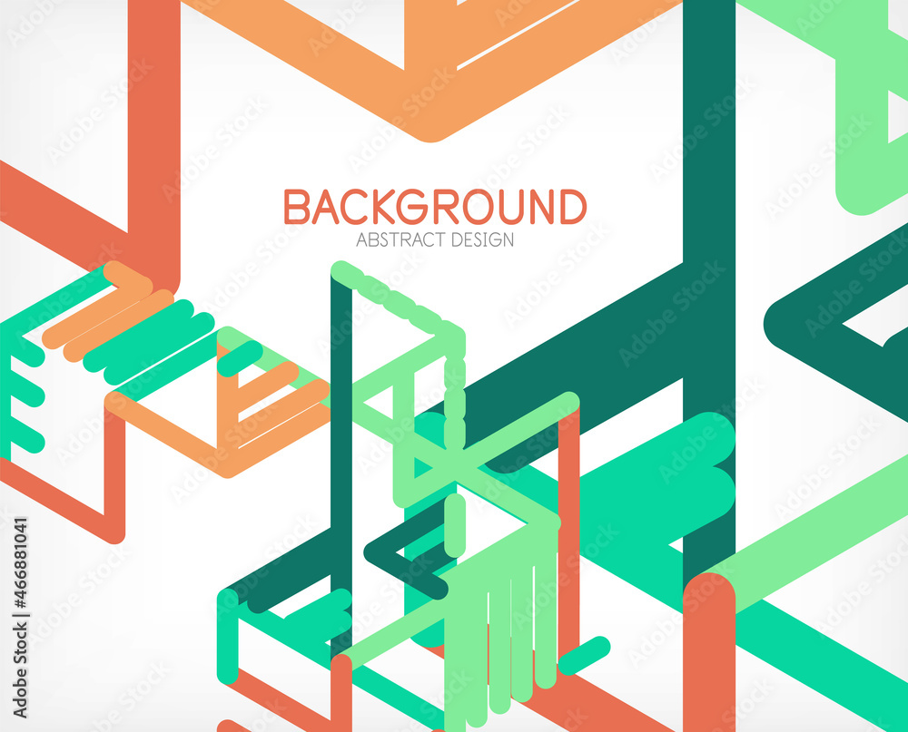 Abstract background. Color lines on white background. Linear abstract composition. Techno or business concept for wallpaper, banner, background, landing page Abstract background. Color lines on white background. Linear abstract composition. Techno or business concept for wallpaper, banner, background, landing page