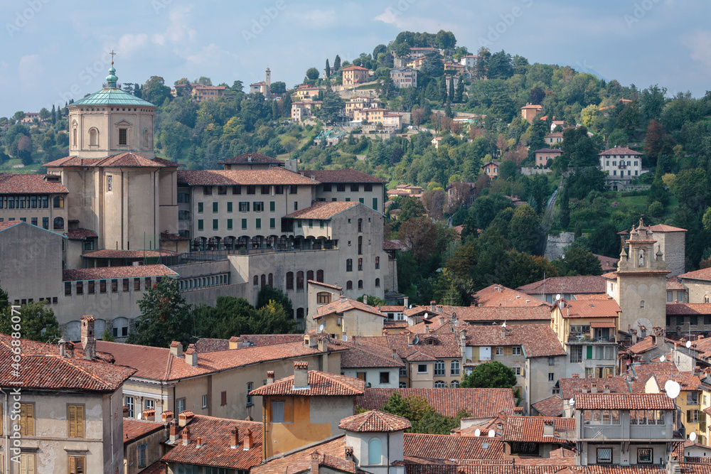 Bergamo. Lombardia. Panorama della città