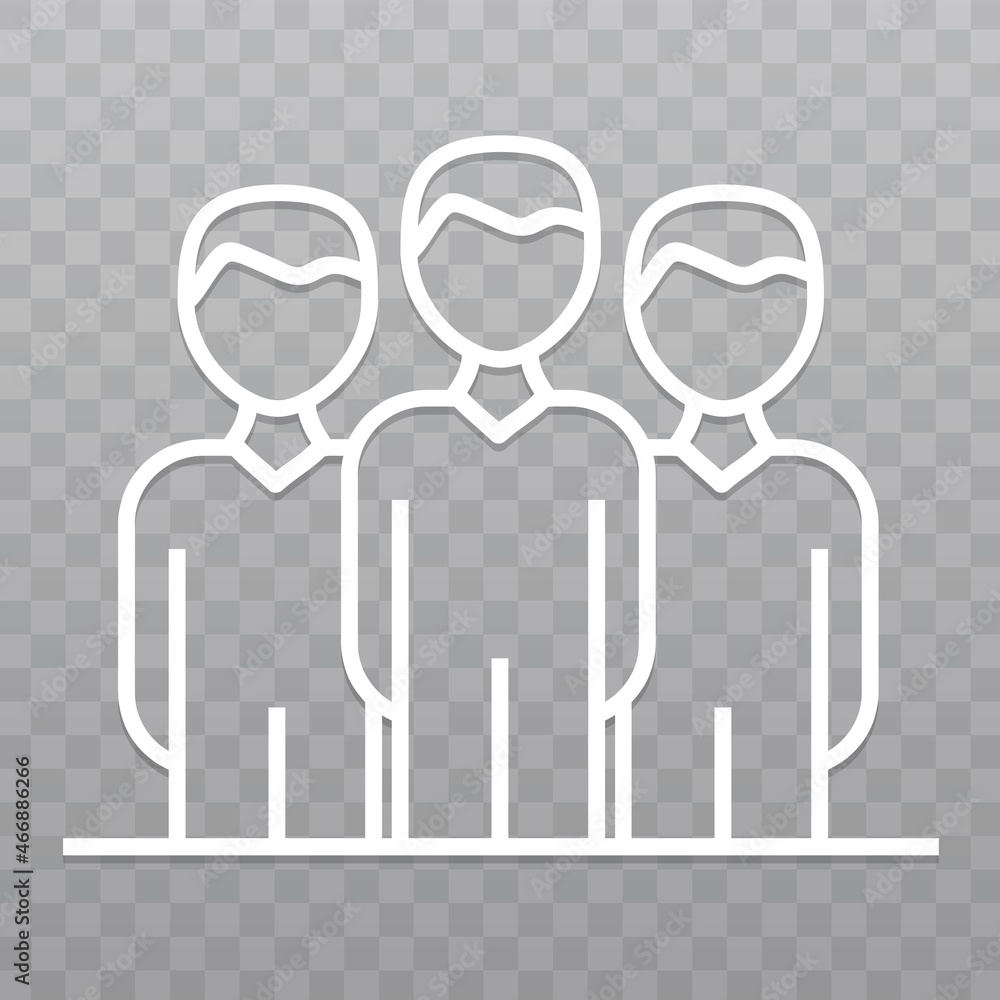 Thin line Team leader icon. Conference icon. Thin line Team leader icon. Conference icon.
