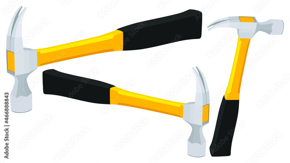 set of hammers isolated on white background, hammer vector illustration set of hammers isolated on white background, hammer vector illustration