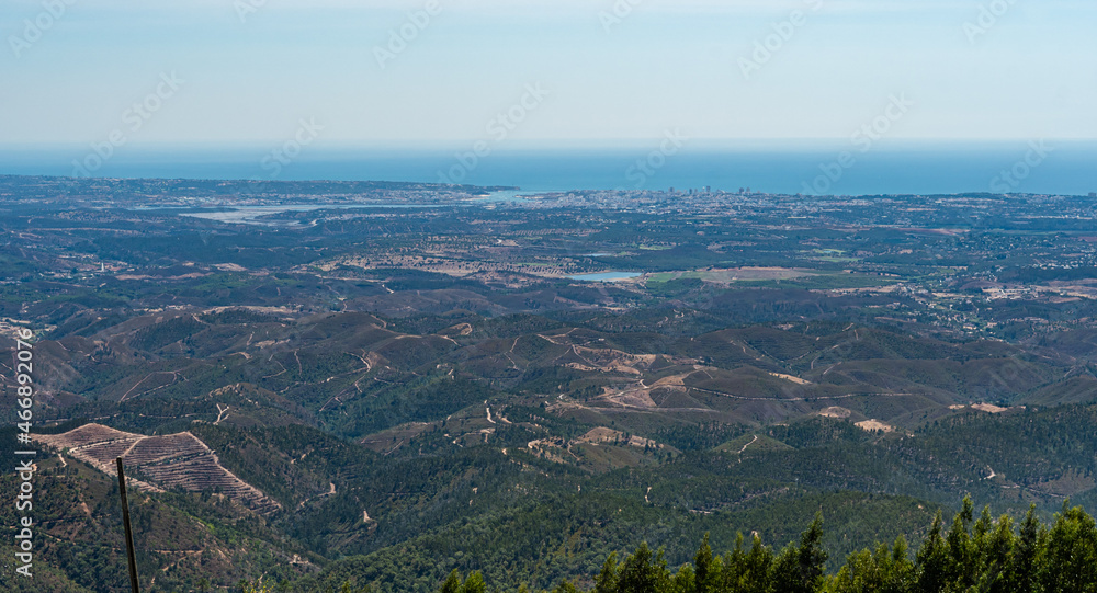 View over Portimao from Foja