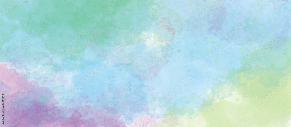 cloudy sky with pastel gradient color and grunge paper texture, sky and soft cloud with pastel color filter and grunge texture, nature abstract background. Colorful painted vintage background