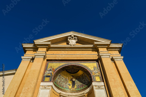 Triclinium Leoninum,  a unique remnant of an ancient triclinium built by papa Leone III, Italy, Rome photo