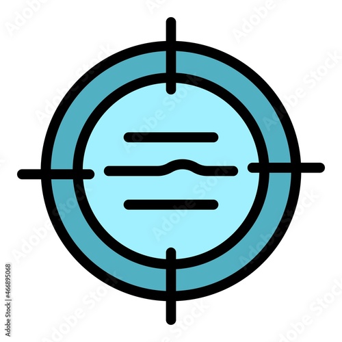 Wrinkles icon. Outline wrinkles vector icon color flat isolated