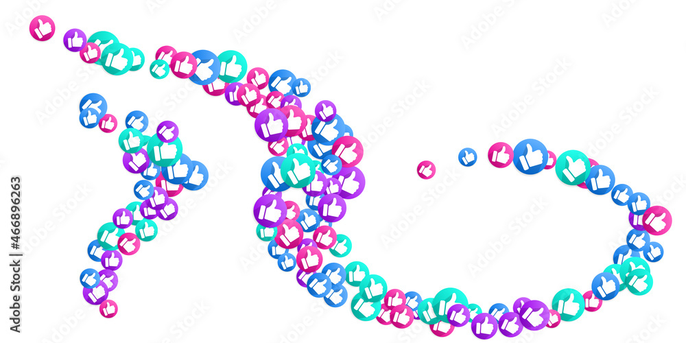 Thumbs up isolated vector like social media sign symbols. Thumbs up isolated vector like social media sign symbols.