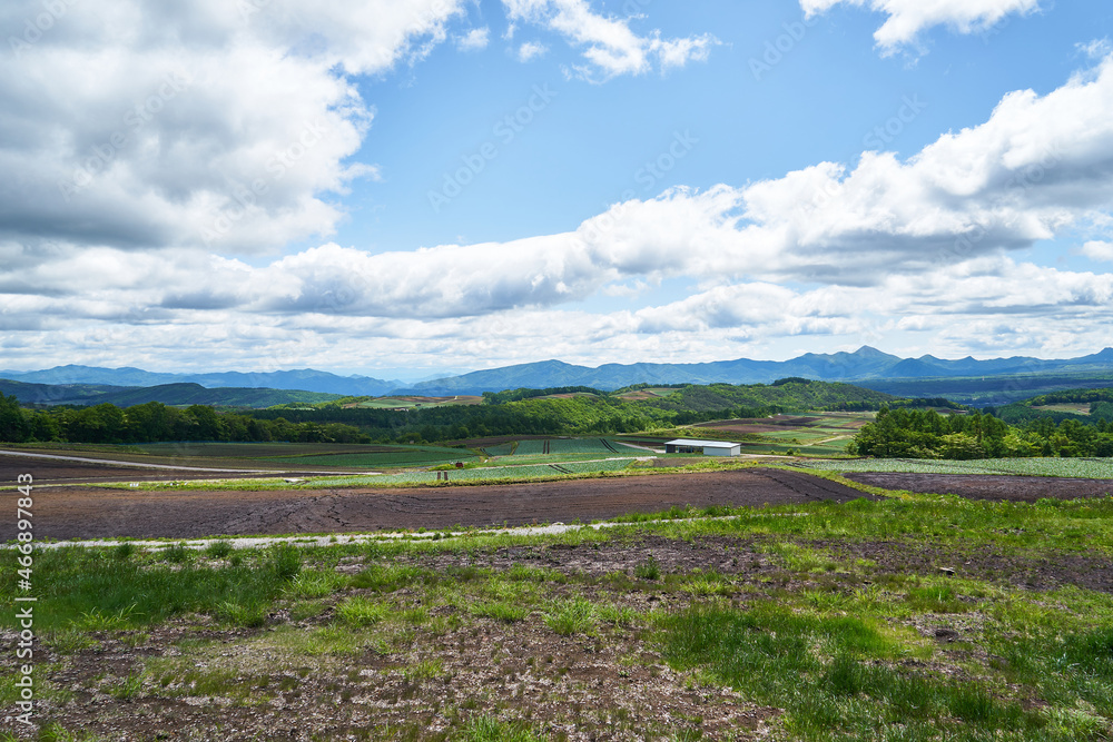 群馬県　嬬恋パノラマライン　愛妻の丘からの景色
