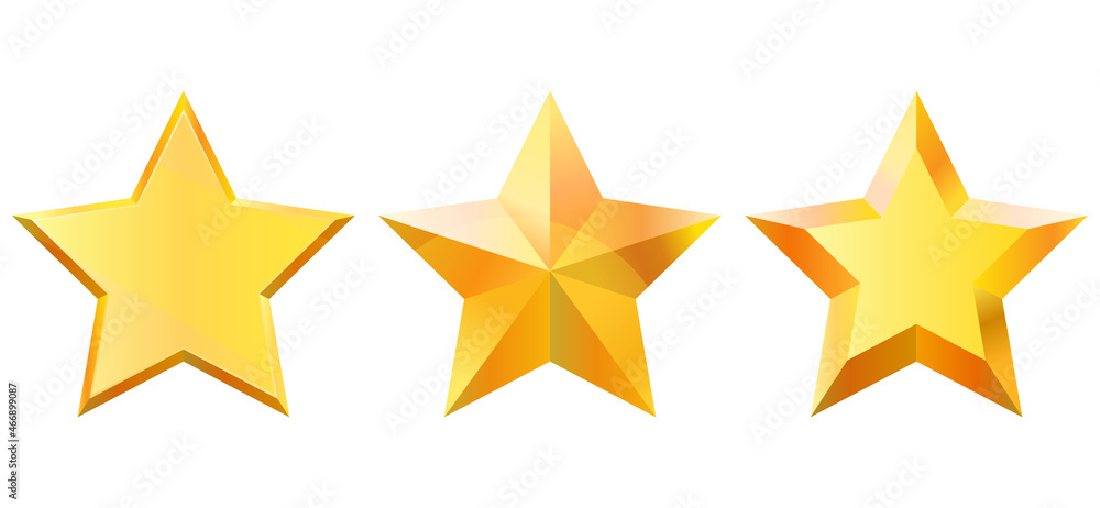 a set of vector gold stars with a gold gradient of different shapes a set of vector gold stars with a gold gradient of different shapes