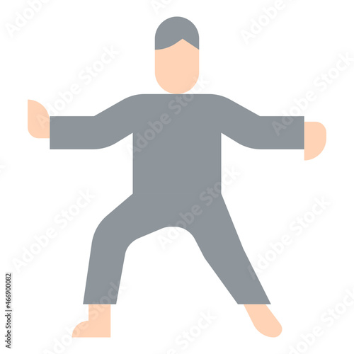 tai chi flat icon