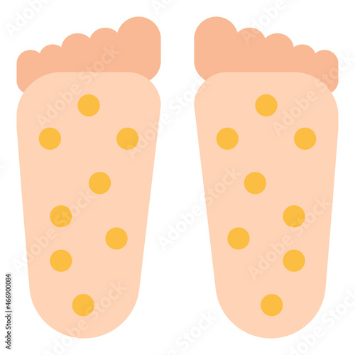 foot flat icon