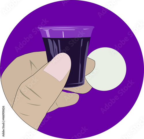 Holy communion Vector Flat Illustration