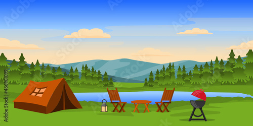 Campsite Background 