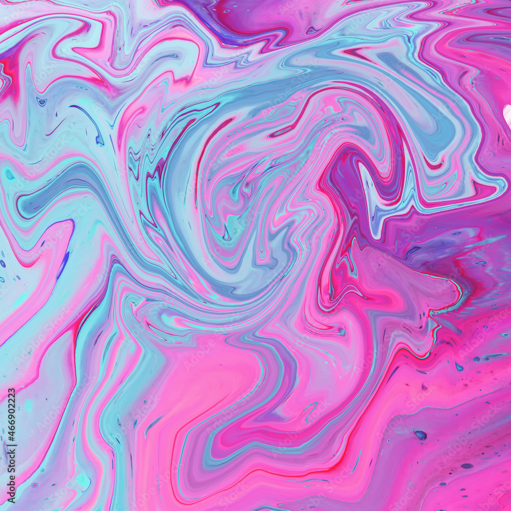 Fototapeta premium High Resolution Pink Colorful fluid painting with marbling texture, 3D Rendering. 