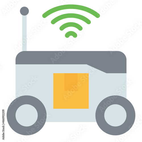 robot flat icon