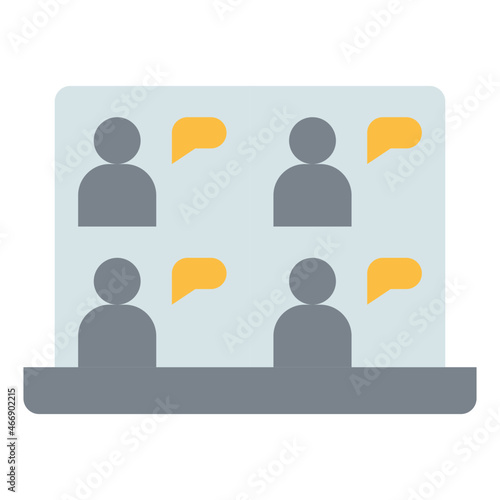 video call flat icon