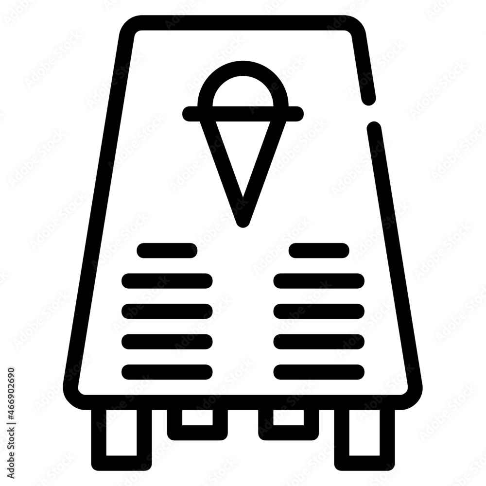 signage line icon signage line icon